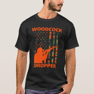 Woodcock Hunting Camo American Flagga Bird Hunt Sn T Shirt