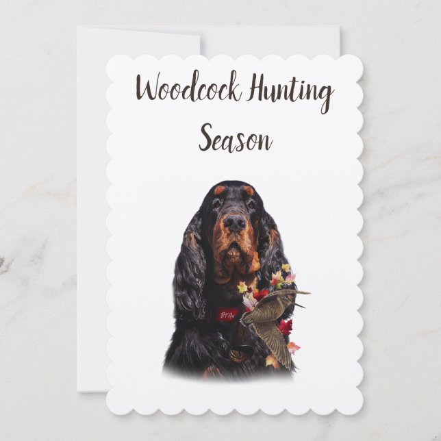 Woodcock Hunting Season Inbjudningar (Framsida)