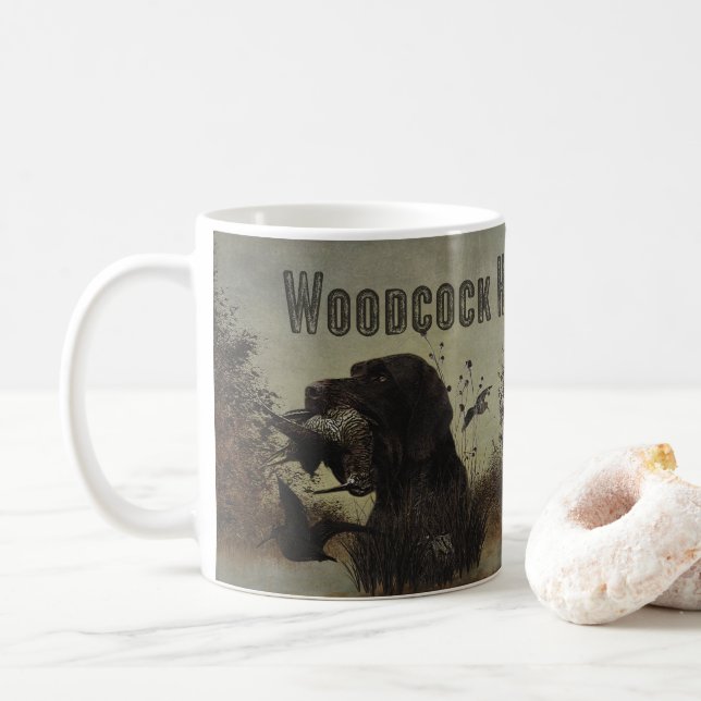 Woodcock Hunting with German Wirehected Pointer Kaffemugg (Med munk)
