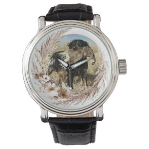 Woodcock-jakt med Brittany Spain Armbandsur