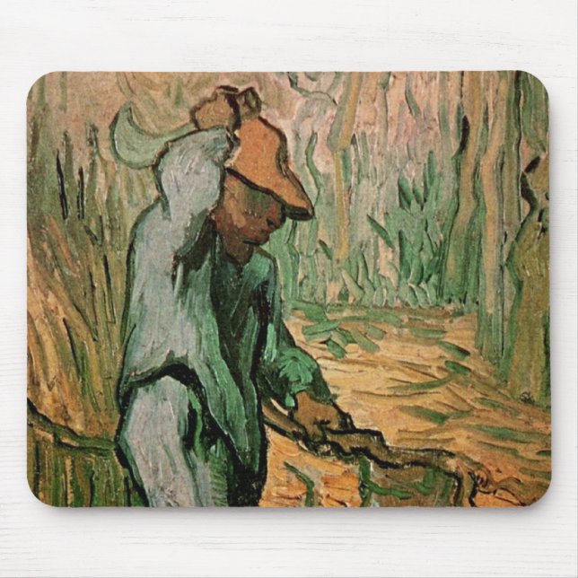 Woodcutter (efter Millet) från Vincent van Gogh Musmatta (Framsidan)