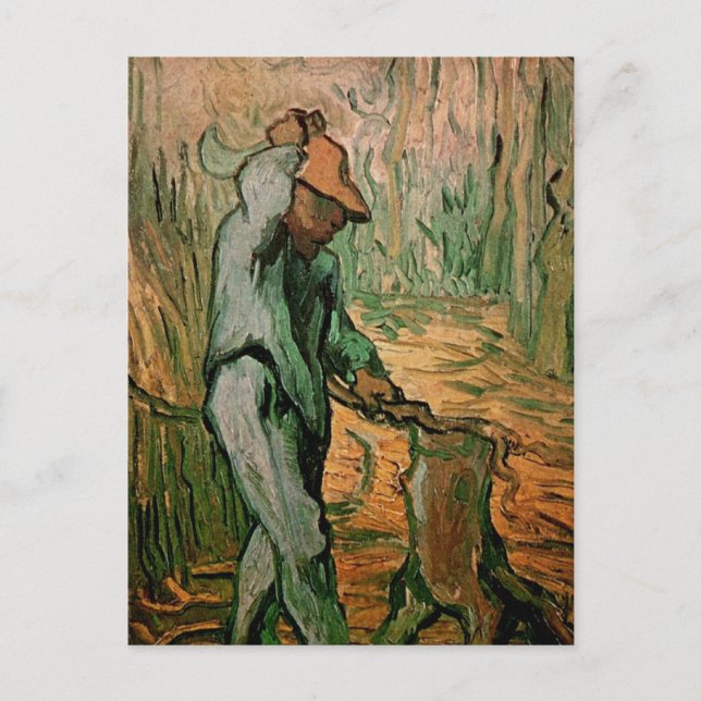 Woodcutter (efter Millet) från Vincent van Gogh Vykort (Framsida)