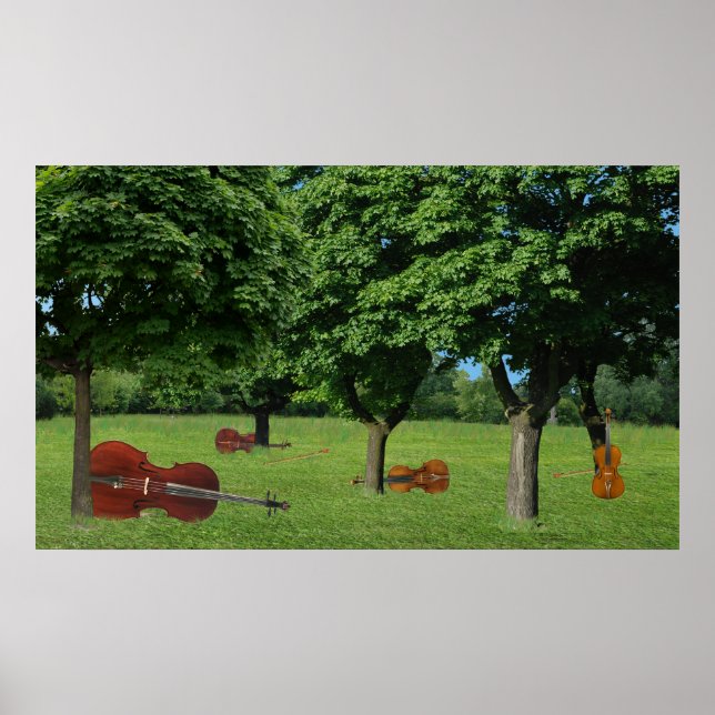 Wooded String Quartet Poster (Framsidan)