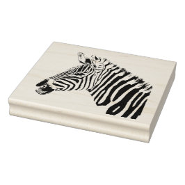 Wooden Art Frimärke - Zebra Stämpel