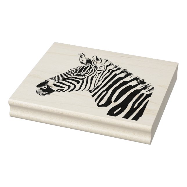 Wooden Art Frimärke - Zebra Stämpel (Stämpel)