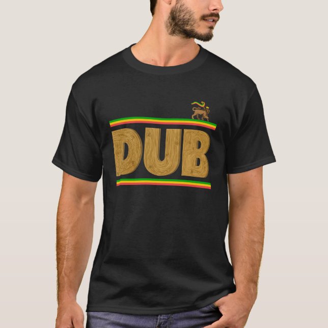 Wooden Dub Reggae for Children and Adults T Shirt (Framsida)