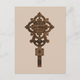 Wooden Hand Cross  Helg Vykort