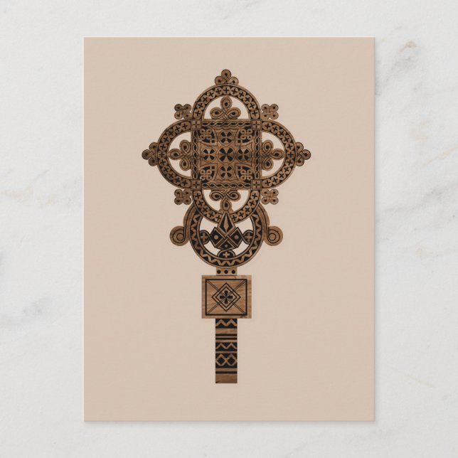 Wooden Hand Cross  Helg Vykort (Framsida)