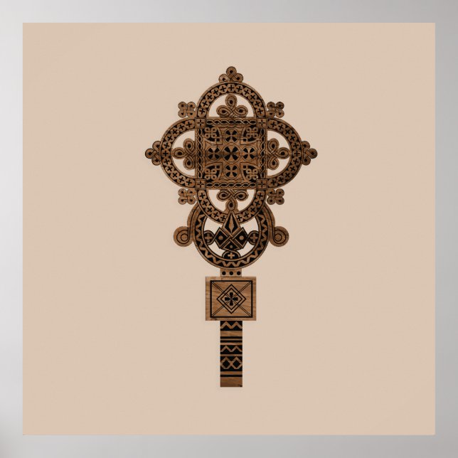 Wooden Hand Cross  Poster (Framsidan)