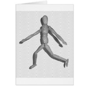 Wooden Human Mannequin Hälsningskort