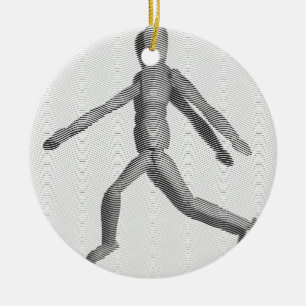 Wooden Human Mannequin Julgransprydnad Keramik