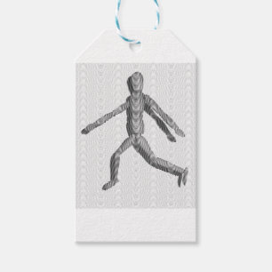 Wooden Human Mannequin Presentetikett