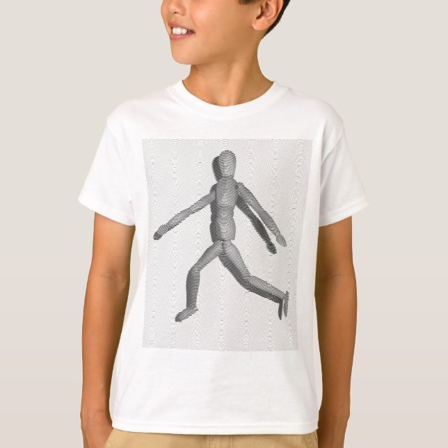 Wooden Human Mannequin Tee Shirt (Framsida)
