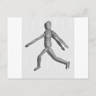 Wooden Human Mannequin Vykort