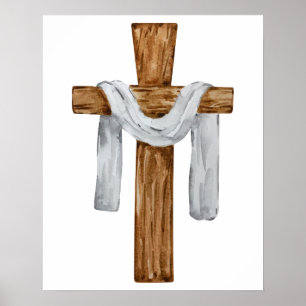 Wooden Kor Jesus Kristus Poster