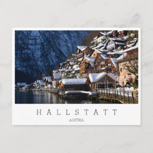 Wooden lakeside house in Hallstatt, Österrike Vykort