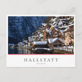 Wooden lakeside house in Hallstatt, Österrike Vykort