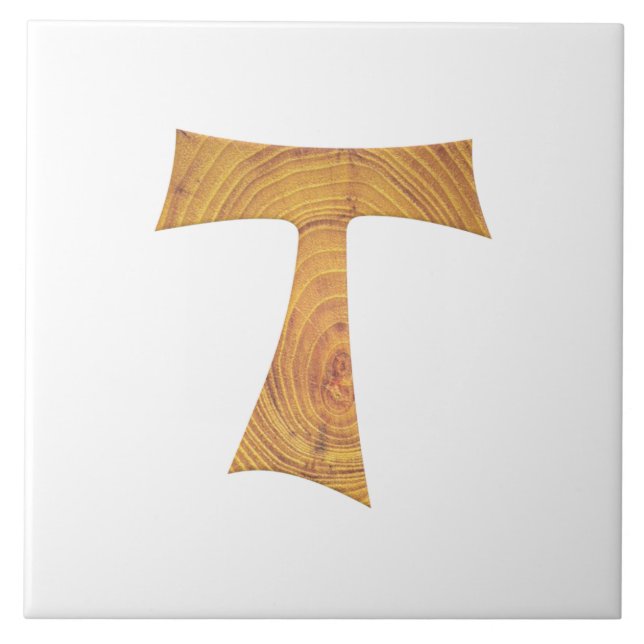 Wooden look Franciscan Tau Kor Kakelplatta (Framsidan)