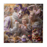 "Wooden Memory Box: Carousel of Sweets and Love in Kakelplatta<br><div class="desc">Why is this image special?"This piece is exclusive to Zazzle, featuring a whimsical Harlequin family surrounded by delicious desserts in a magical 3D photography style. The design incorporates personalized elements like a wooden box, candle box, and chocolate box, perfect for godparents, girl's birthdays, and home decor. Soft lilac and pastel...</div>