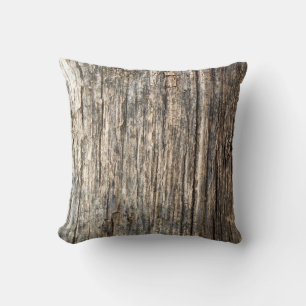 Wooden mönster kudde