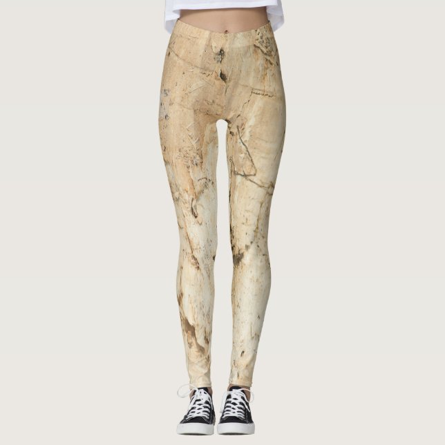 Wooden mönster leggings (Framsida)
