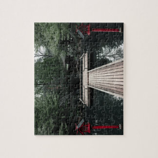 Wooden Pier framed by red Lanterns Pussel