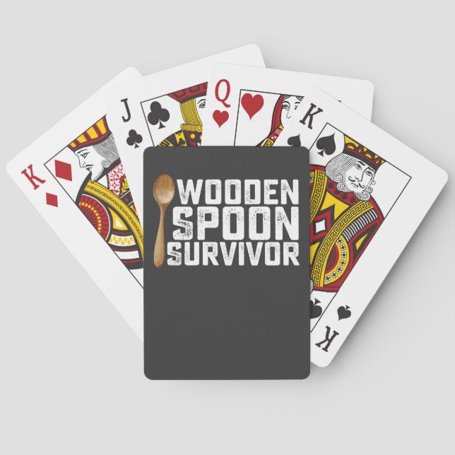 Wooden Spoon Survivor Casinokort (Baksidan)