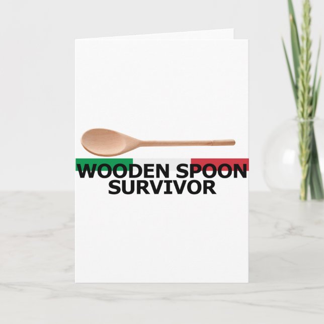 Wooden Spoon Survivor Helgkort (Framsida)