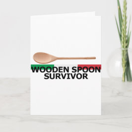 Wooden Spoon Survivor Helgkort