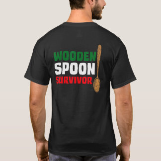 Wooden Spoon Survivor Italienska Flagga T Shirt