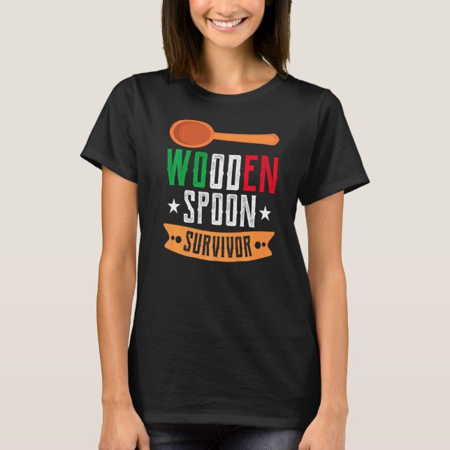 Wooden Spoon Survivor T Shirt (Framsida)