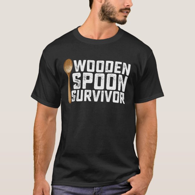 Wooden Spoon Survivor T Shirt (Framsida)