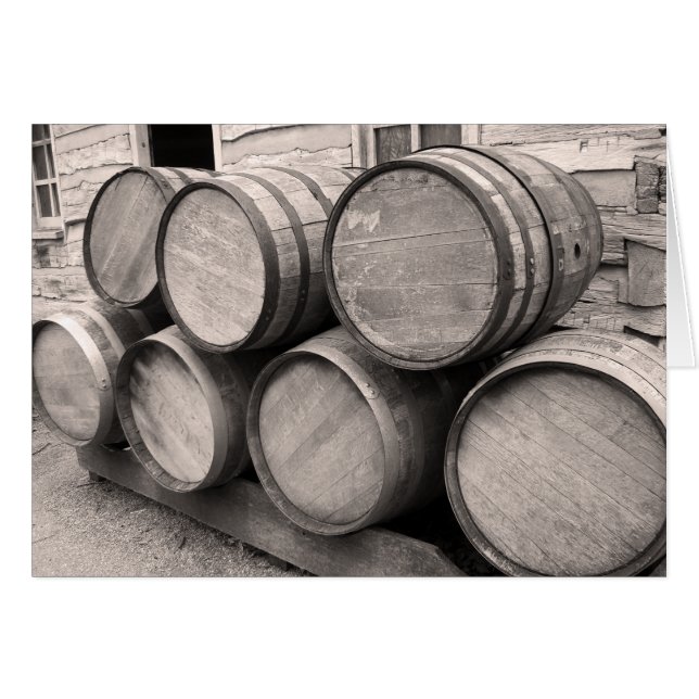 Wooden Whiskey Barrels OBS Kort (Framsidan Horizontal)