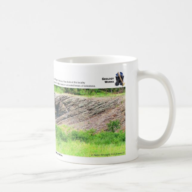 Woodford skiffer mig - Outcropkarakterisering Kaffemugg (Höger)
