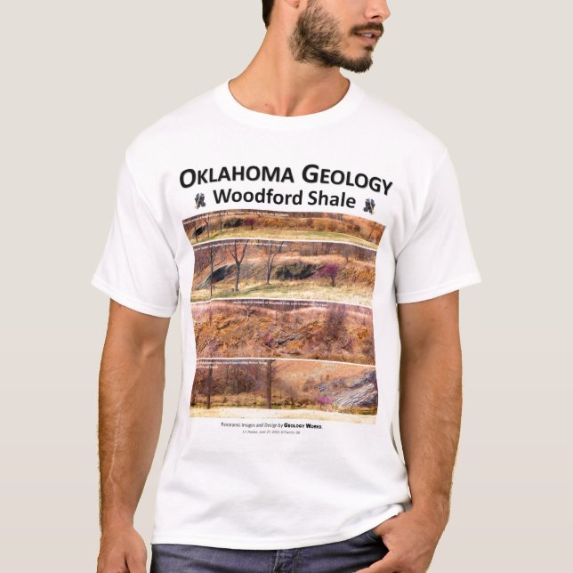 Woodford skiffer XVII - Outcropkarakterisering T Shirt (Framsida)