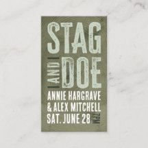 Woodgrain Stag och Doe Biljett
