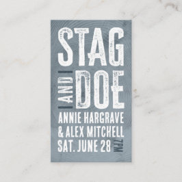 Woodgrain Stag och Doe Biljett