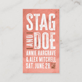 Woodgrain Stag och Doe Biljett
