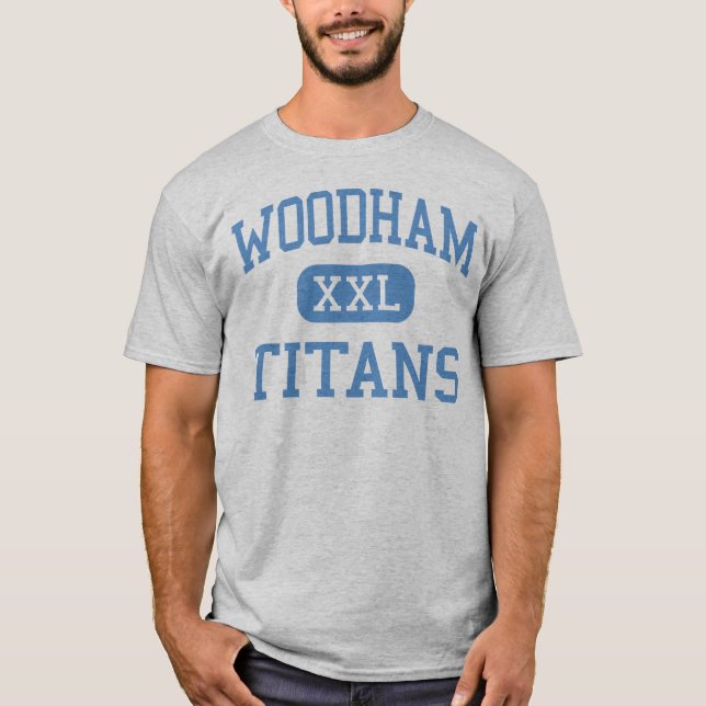 Woodham - jättar - högstadium - Pensacola Florida T-shirt (Framsida)