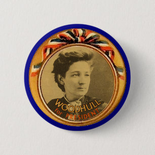 Woodhull för president knapp