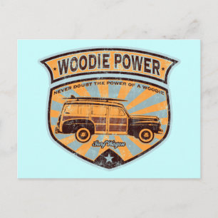 Woodie Wagon Vykort