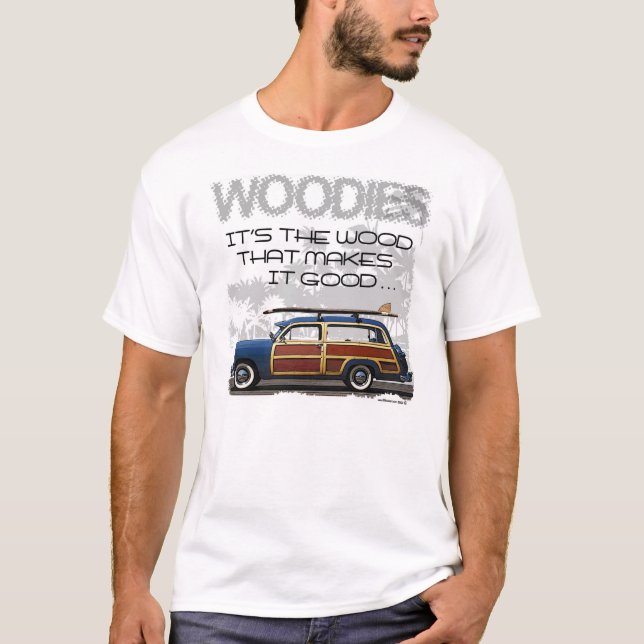 Woodies bilTshirt Tee Shirt (Framsida)
