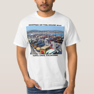 WOODIES PÅ den HAMNPLATSSANTA CRUZ T-tröja 2010 Tee