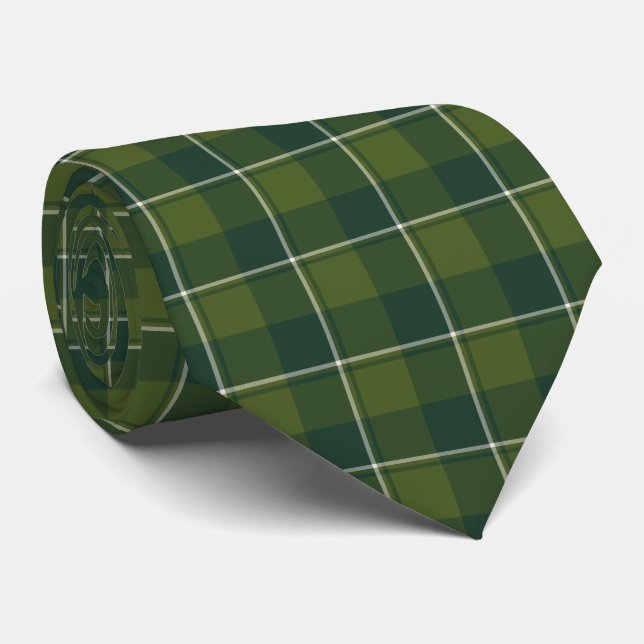 Woodland and Evergreen Plaid Neck Tie Slips (Rullad)