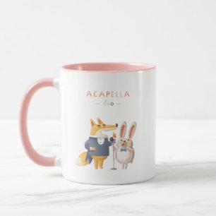 Woodland Animal Acapella Duo Mugg