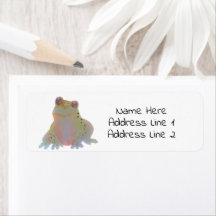 Woodland Animal Art Cute Watercolor Frog