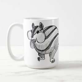 Woodland Animal Art Pencil Cute Chipmunk Kaffemugg