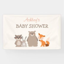 Woodland Animal Baby duschbanderoll Forest Cute
