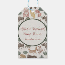 Woodland Animal Baby Shower Presentetikett