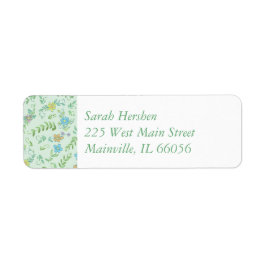 Woodland Animal Baby Shower Returadress Etikett